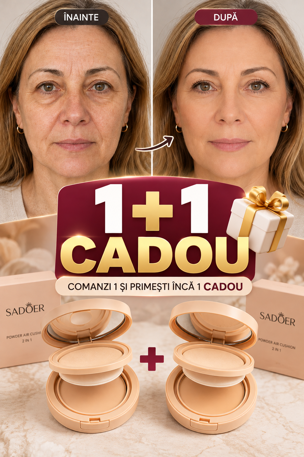 Fon de ten cu Pudra 1+1 CADOU