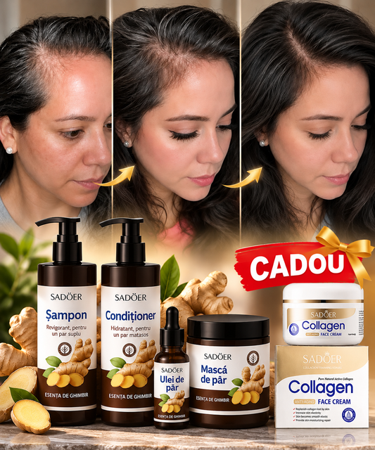 Set pentru ingrijirea parului + Crema collagen cadou