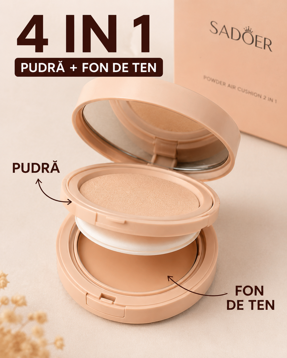 Fon de ten + Pudra 4 in 1