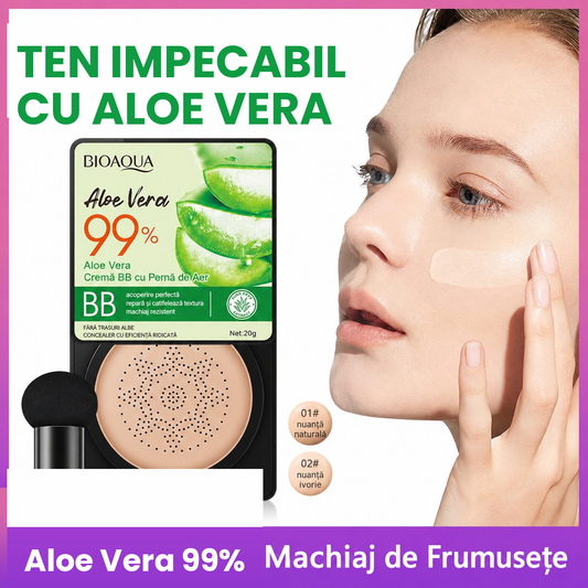 Cremă-cușon tonală pentru față cu extract de aloe